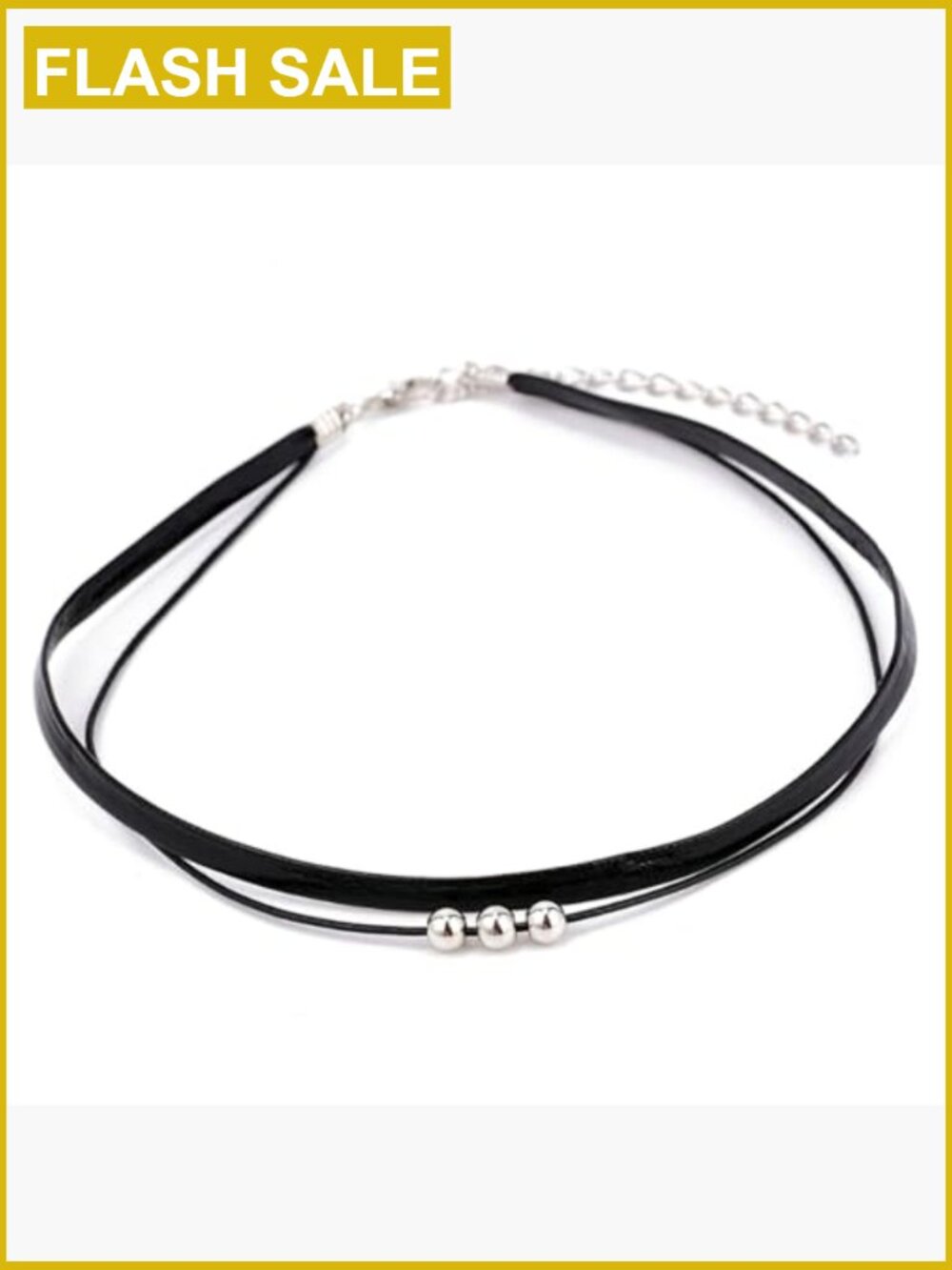 Adjustable Layered Velvet Lace Collar Necklace, Goth Jewelry - Picture 6 of 7